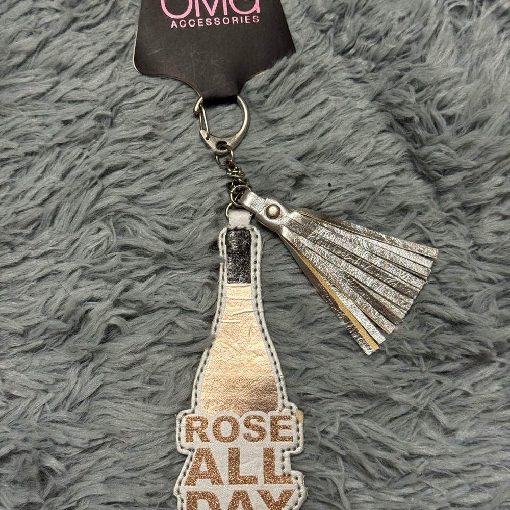 OMG Accessories Silver and Gold Keychain